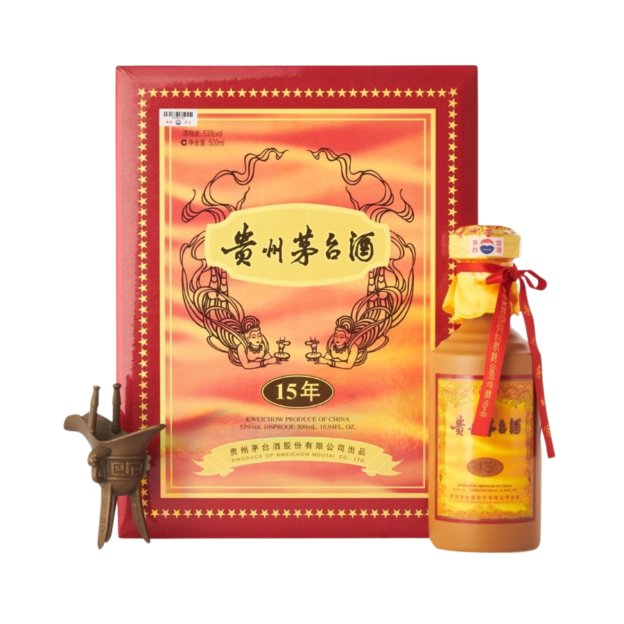 Rượu Kweichow Moutai 15 Year Old/ Mao Đài Quý Châu 15 Năm Cao Cấp/  陈年贵州茅台酒 15